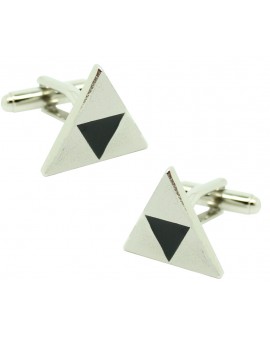 Silver Triforce Symbol Cufflinks 
