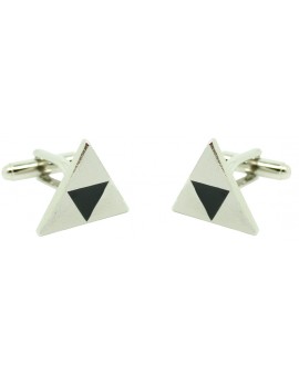 Silver Triforce Symbol Cufflinks  2