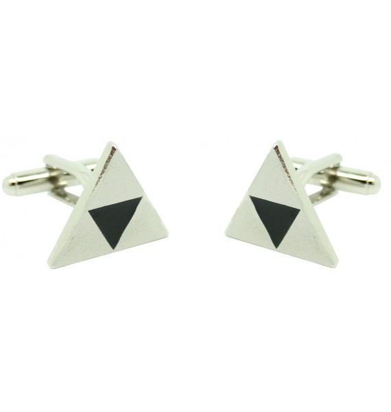 Silver Triforce Symbol Cufflinks 