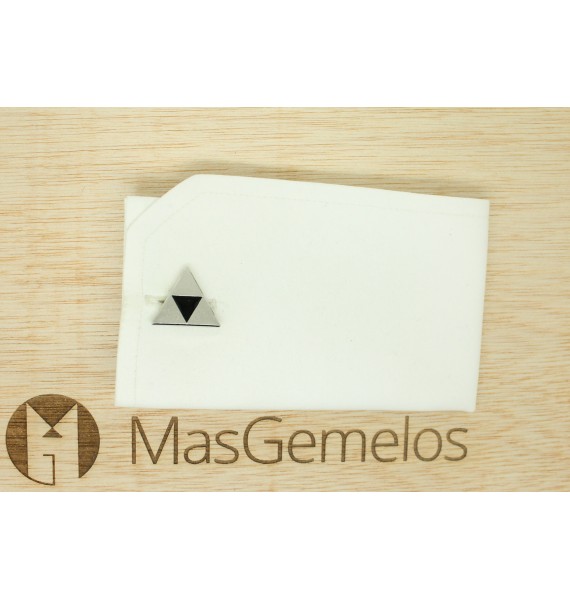 gemelos para boda zelda plateado trifuerza