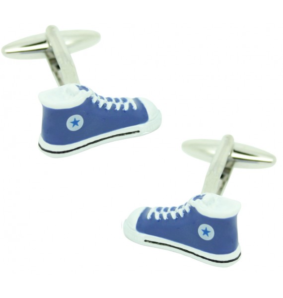 Gemelos para camisa zapatillas Converse Azules