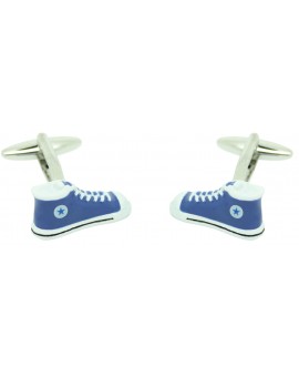 Gemelos para camisa zapatillas Converse Azules 2