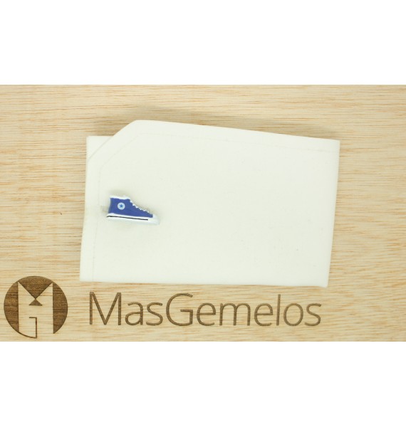 Gemelos para camisa zapatillas Converse Azules