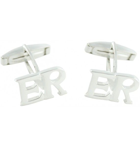 gemelos originales para boda en plata de iniciales