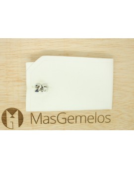 Gemelos Números Personalizados Plata 925 2