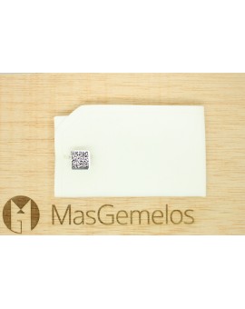 comprar gemelos para boda grabado con QR plata de ley