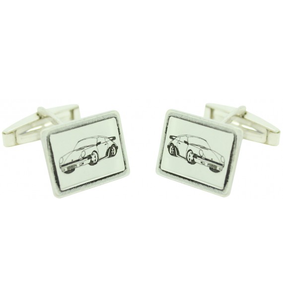 Gemelos personalizados plata de ley porsche 925