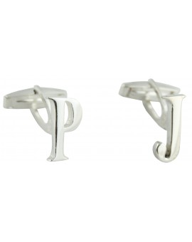 gemelos para boda inicial plata de ley