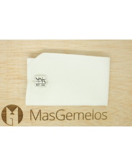 Gemelos Cuadrado Wall Street Plata 925 2