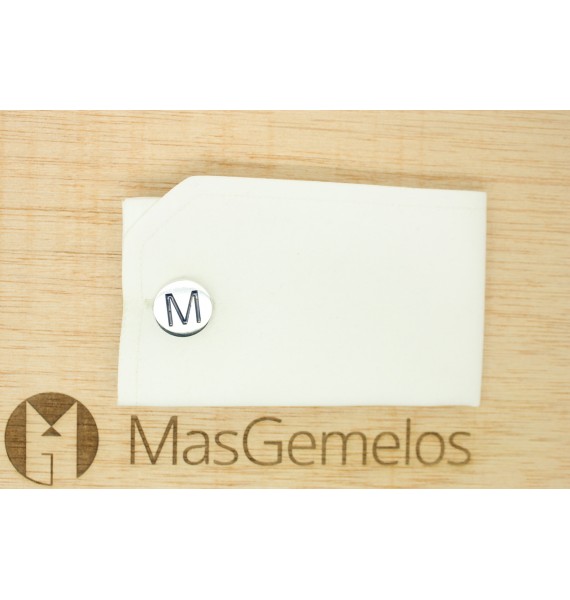 comprar gemelos para camisas esmaltado azul plata