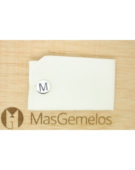 comprar gemelos para camisas esmaltado azul plata