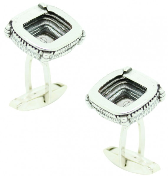 PREMIUM Sterling Silver Santiago Bernabeu Stadium Cufflinks 