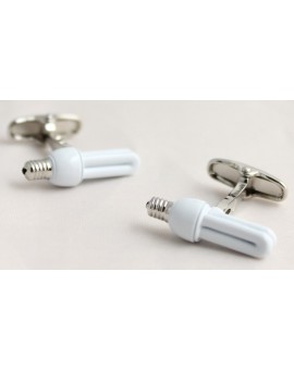 Eco Light Bulb Cufflinks 