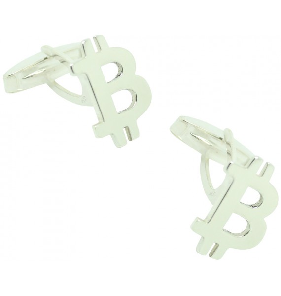 PREMIUM Sterling Silver BITCOIN Cufflinks