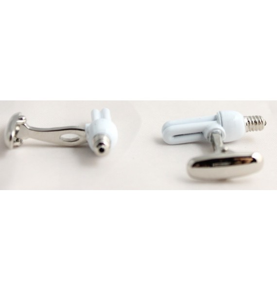 Eco Light Bulb Cufflinks 