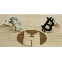 PREMIUM Sterling Silver BITCOIN Cufflinks