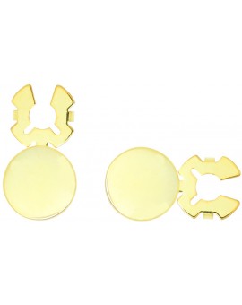 Silver Plated Circle Button Covers