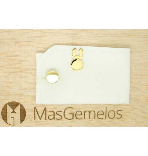 Silver Plated Circle Button Covers