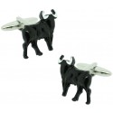 Gemelos para camisa Toro de lidia negro
