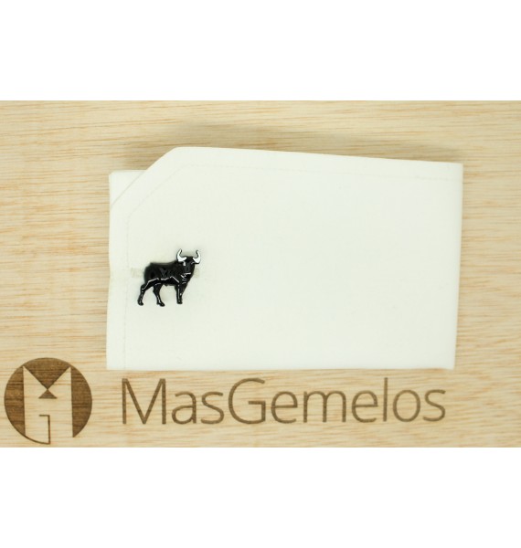 Gemelos para camisa Toro de lidia negro