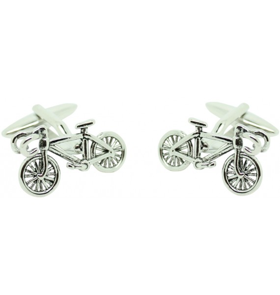  Cufflinks for shirt Silver road bike