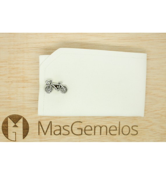  Cufflinks for shirt Silver road bike