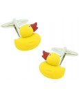 Yellow Ducky funny Cufflinks 