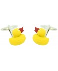 Yellow Ducky funny Cufflinks 