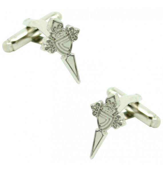 Silver Plated Celta de Vigo Cufflinks 