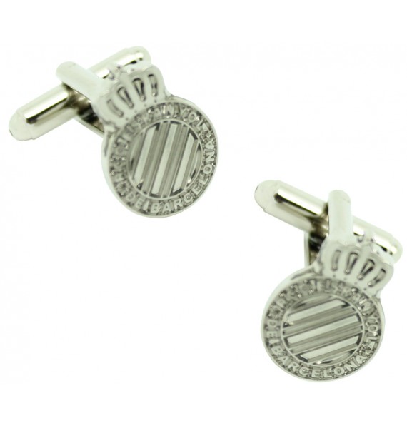 Silver Plated Espanyol FC Cufflinks 