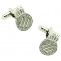 Silver Plated Espanyol FC Cufflinks 