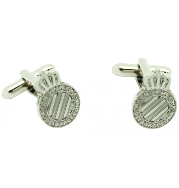Silver Plated Espanyol FC Cufflinks 