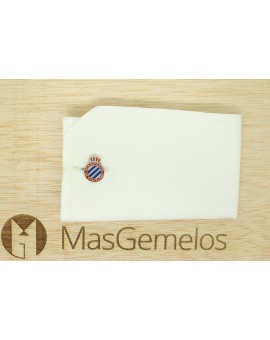 gemelos personalizados escudo espanyol esmaltado para camisa