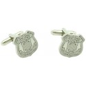 Silver Plated Mossos d'Esquadra Emblem Cufflinks