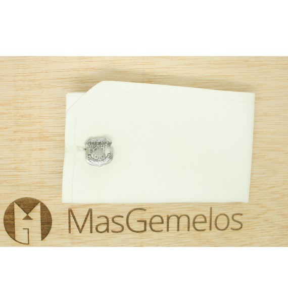 Silver Plated Mossos d'Esquadra Emblem Cufflinks