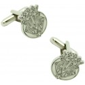 Silver Plated Villareal Football Club Cufflinks 
