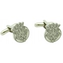 Silver Plated Villareal Football Club Cufflinks 