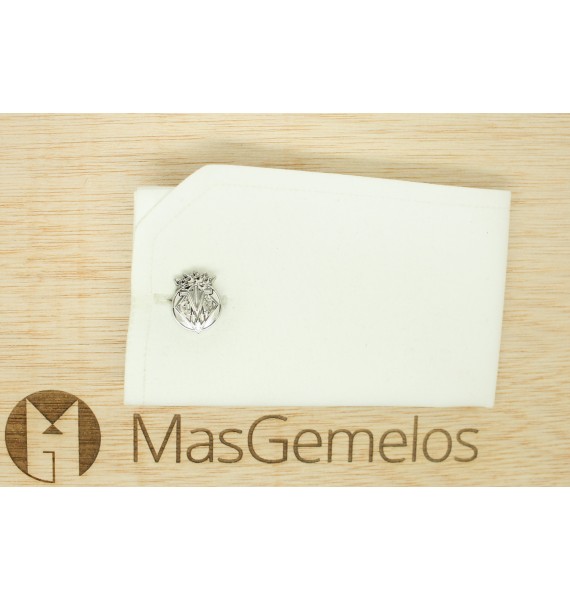 Silver Plated Villareal Football Club Cufflinks 