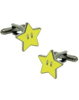 Starman Mario Bros Cufflinks