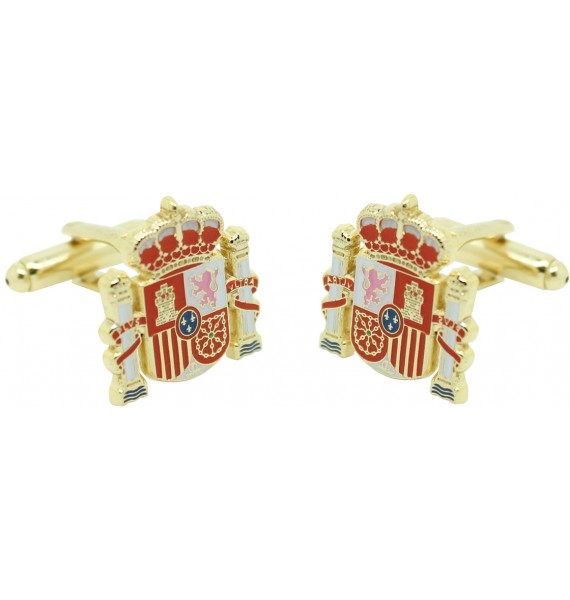 Gemelos escudo Oficial España golden