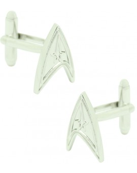 Gemelos para camisa Star Trek plateado