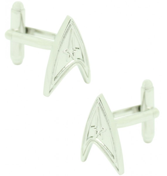 Gemelos para camisa Star Trek plateado