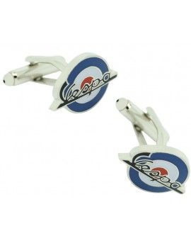 Blue Mod Vespa Cufflinks 