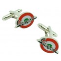  Red & Green Italy  Mod Vespa Cufflinks