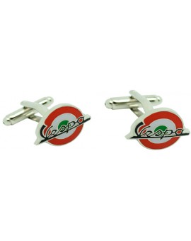  Red & Green Italy  Mod Vespa Cufflinks 2