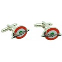  Red & Green Italy  Mod Vespa Cufflinks