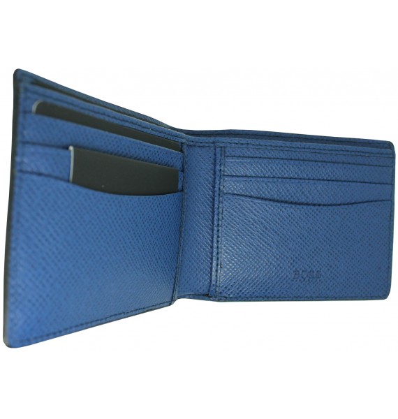blue wallet Hugo Boss black collection soft tone