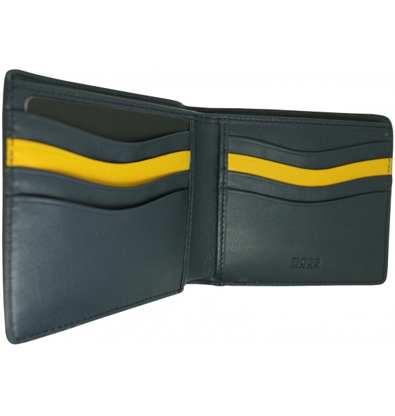 Navy blue wallet Hugo Boss black for men