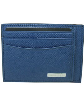 Tarjetero azul de Hugo Boss granulado