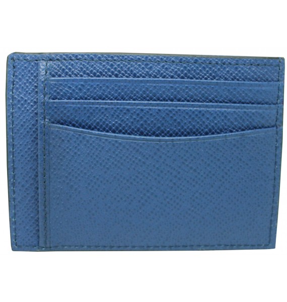 blue business card holder Hugo Boss granulated